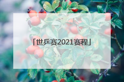 「世乒赛2021赛程」乒乓球世锦赛2022赛程表